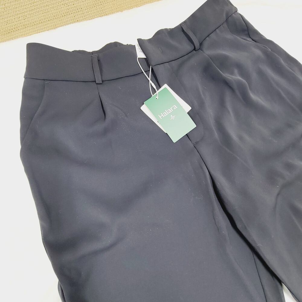 Halara Flex™ High Waisted Pocket Solid Work Tapered Pants NWT Black Size Large - Picture 2 of 13